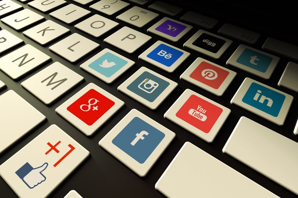 A picture showing social media icons